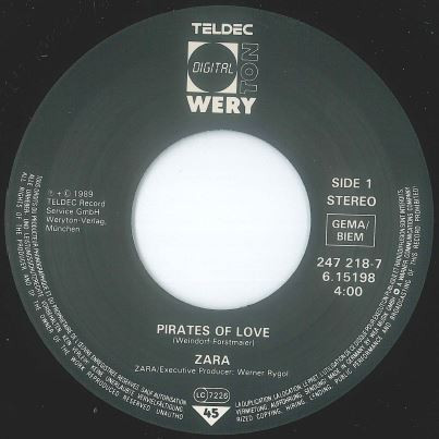 Zara-Thustra - Pirates Of Love | TELDEC (247 218-7) - 3