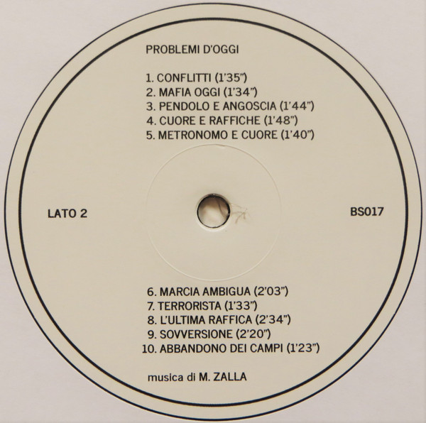 M. Zalla - Problemi D'Oggi | Black Sweat Records (BS 017) - 4