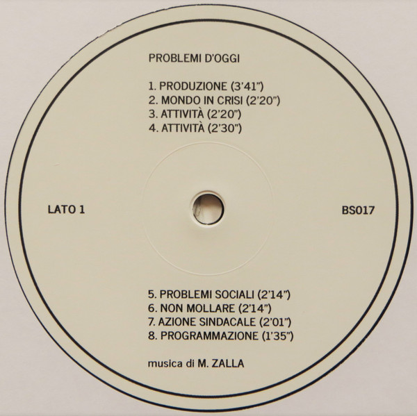 M. Zalla - Problemi D'Oggi | Black Sweat Records (BS 017) - 3