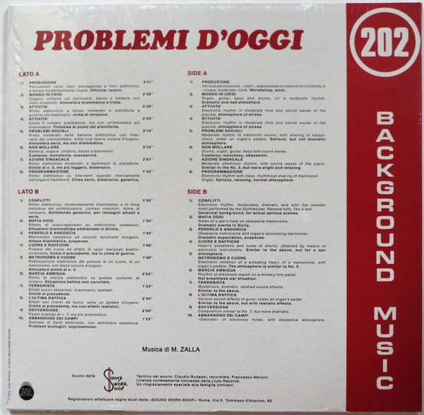 M. Zalla - Problemi D'Oggi | Black Sweat Records (BS 017) - 2