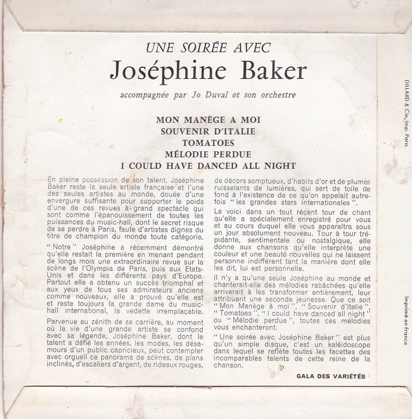 Josephine Baker - Une Soirée Avec... | Gala Des Variétés (G. 103) - 2