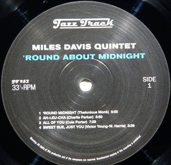 Miles Davis - 'Round About Midnight | Jazz Track (JT 952) - 3