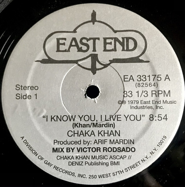 Chaka Khan - I Know You, I Live You | East End (EA 33175) - main Chaka Khan - I Know You, I Live You | East End (EA 33175) - main