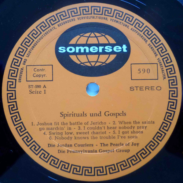 The Jordan Couriers , The Pearls Of Joy , The Pennsylvania Gospel Group - Spirituals Und Gospels | Somerset (590) - 3