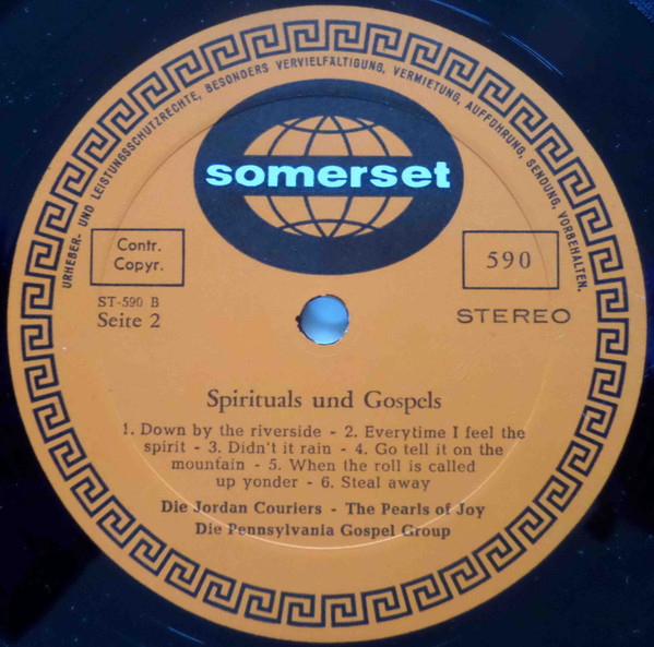 The Jordan Couriers , The Pearls Of Joy , The Pennsylvania Gospel Group - Spirituals Und Gospels | Somerset (590) - 4