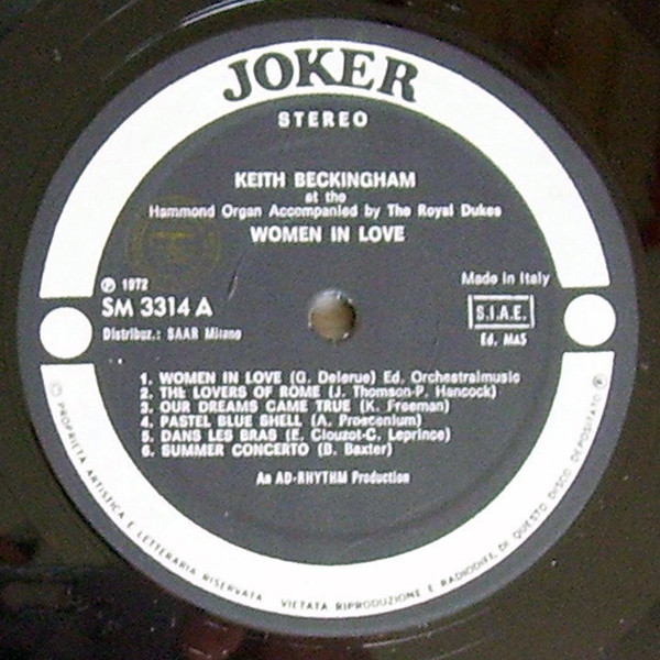 Keith Beckingham - Women In Love | Joker (SM 3314) - 2 Keith Beckingham - Women In Love | Joker (SM 3314) - 2