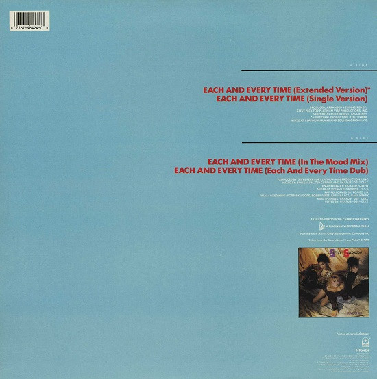 Sweet Sensation - Each And Every Time | ATCO Records (0-96424) - 2 Sweet Sensation - Each And Every Time | ATCO Records (0-96424) - 2