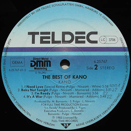 Kano - The Best Of Kano | TELDEC (6.25767) - 4