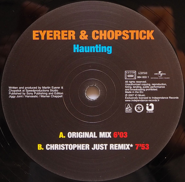 Eyerer & Chopstick - Haunting | Independance Records (IR0637) - 3 Eyerer & Chopstick - Haunting | Independance Records (IR0637) - 3