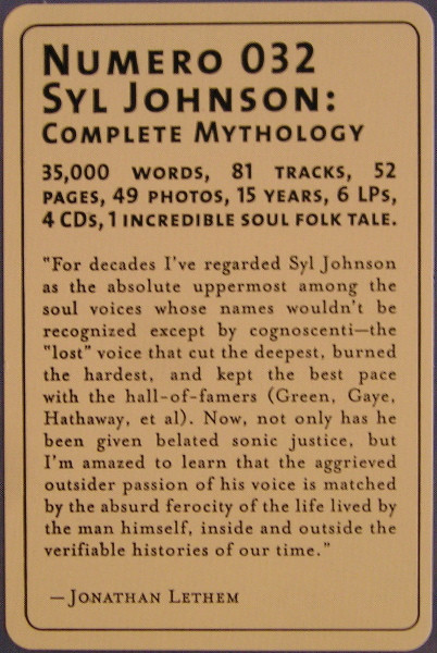 Syl Johnson - Complete Mythology | Numero Group (NUM032) - 3 Syl Johnson - Complete Mythology | Numero Group (NUM032) - 3