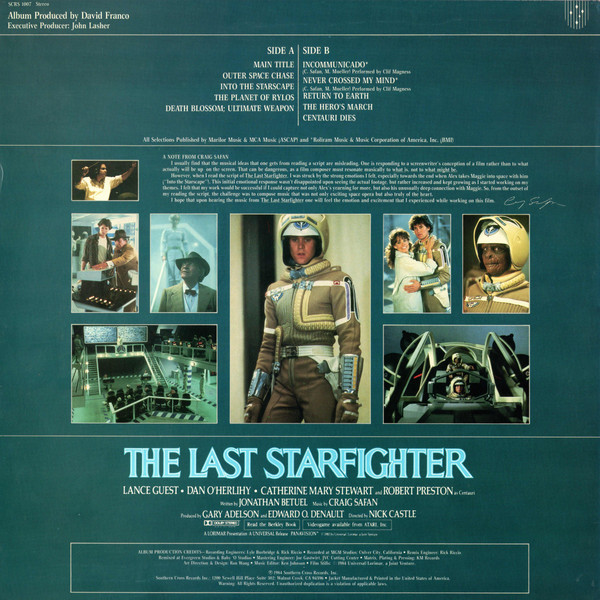 Craig Safan - The Last Starfighter (Original Motion Picture Soundtrack) | Southern Cross Records (SCRS 1007) - 2 Craig Safan - The Last Starfighter (Original Motion Picture Soundtrack) | Southern Cross Records (SCRS 1007) - 2