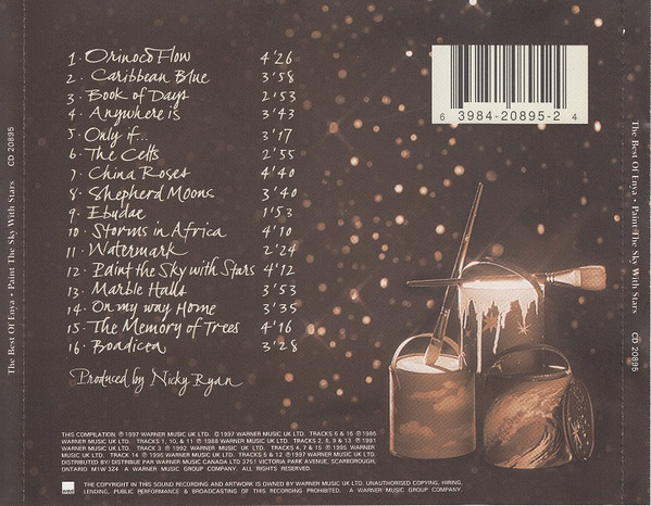 Enya - Paint The Sky With Stars - The Best Of Enya | WEA (CD 20895)