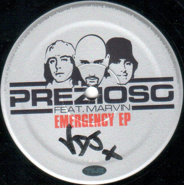 Prezioso Feat. Marvin - Emergency EP | TIME (TIME 212 - 1-2) - 2