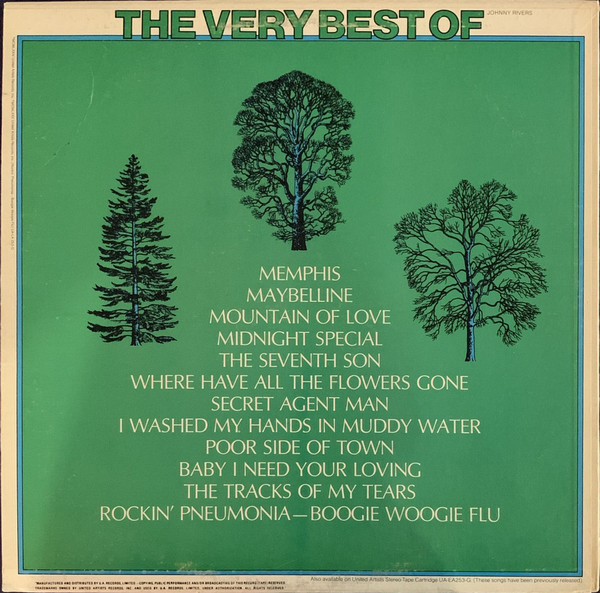 Johnny Rivers - The Very Best Of Johnny Rivers | United Artists Records (UA-LA253-G) - 2