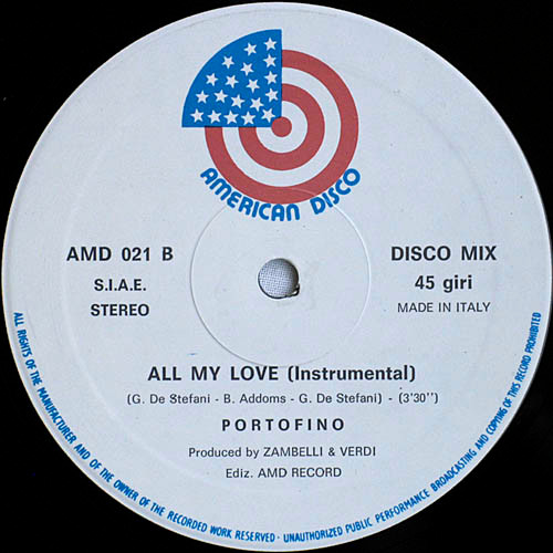 Portofino - All My Love | American Disco (AMD 021) - 4 Portofino - All My Love | American Disco (AMD 021) - 4