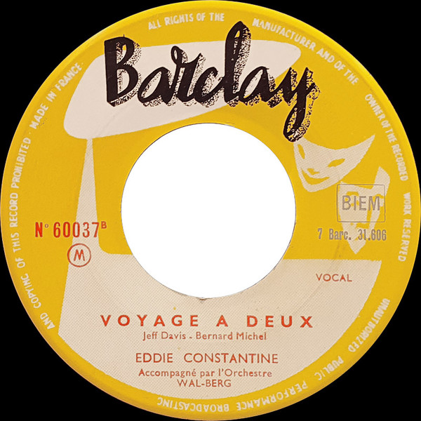 Eddie Constantine - Je Vais Revoir Ma Blonde | Barclay (60037) - 4