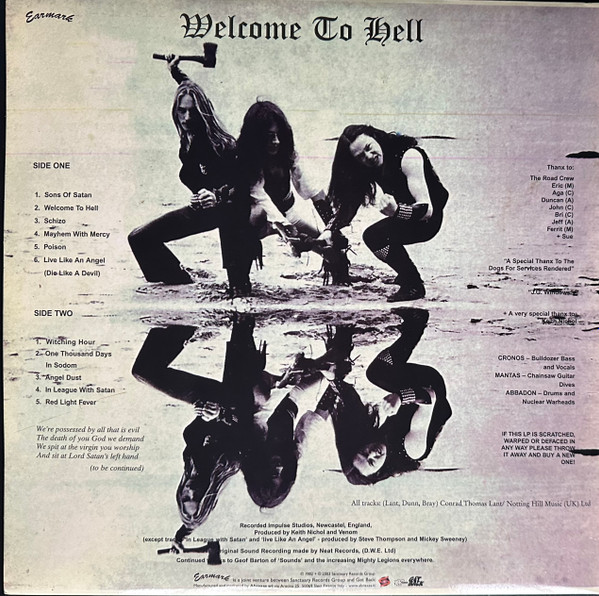 Venom - Welcome To Hell | Earmark (41002) - 4 Venom - Welcome To Hell | Earmark (41002) - 4
