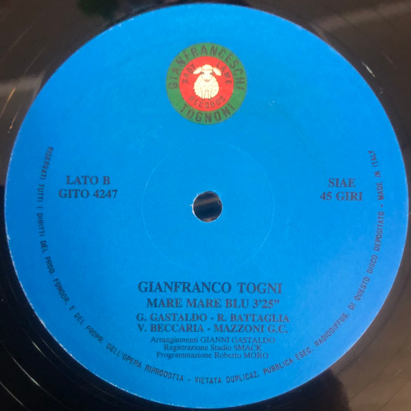 Gianfranco Togni - Azzurro Vai | Baby Lamb Records (GITO4247) - 3