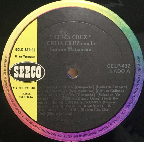Celia Cruz Accompanied By La Sonora Matancera - Cuba's Foremost Rhythm Singer | Seeco (CELP-432) - 3
