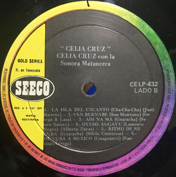 Celia Cruz Accompanied By La Sonora Matancera - Cuba's Foremost Rhythm Singer | Seeco (CELP-432) - 4