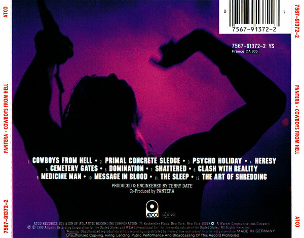 Pantera - Cowboys From Hell | ATCO Records (7567-91372-2) - 2
