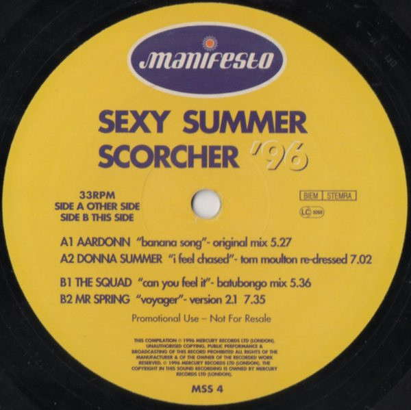 Various - Sexy Summer Scorcher '96 | Manifesto (MSS 4) - 3
