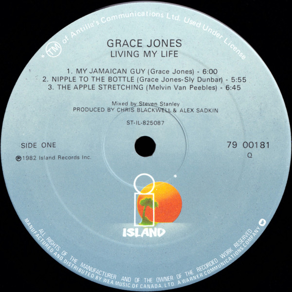 Grace Jones - Living My Life [Vinyl] | Island Records (79 00181) - 4