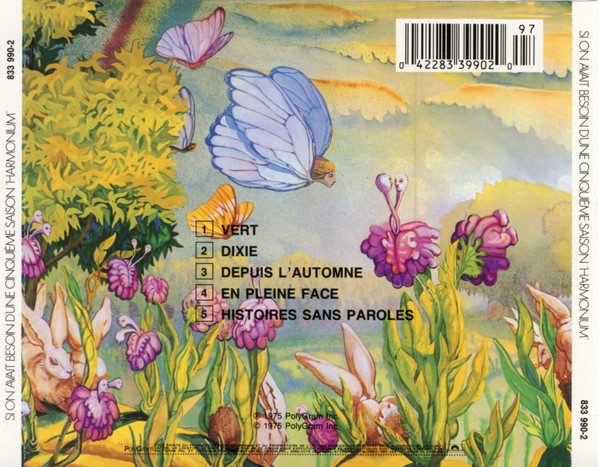 Harmonium - Les Cinq Saisons [CD] | Polydor (833 990-2) - 2