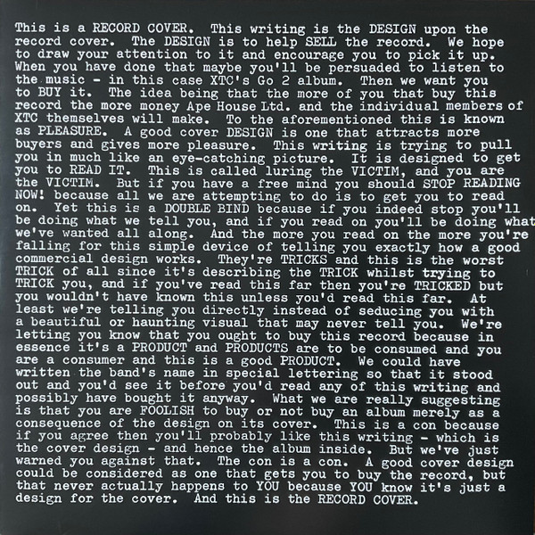 XTC - Go 2 | Ape House (APELPX102) - main