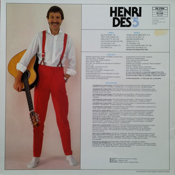 Henri Dès - N°5 | Disques Mary-Josée (DS 37684) - 2