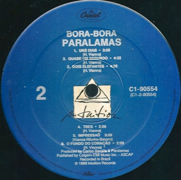 Os Paralamas Do Sucesso - Bora-Bora | Capitol Records (C1-90554) - 3 Os Paralamas Do Sucesso - Bora-Bora | Capitol Records (C1-90554) - 3