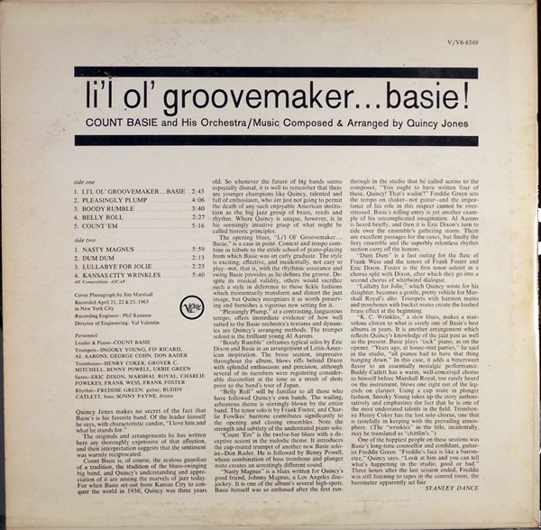 Count Basie Orchestra - Li'l Ol' Groovemaker... Basie! | Verve Records (V-8549) - 2