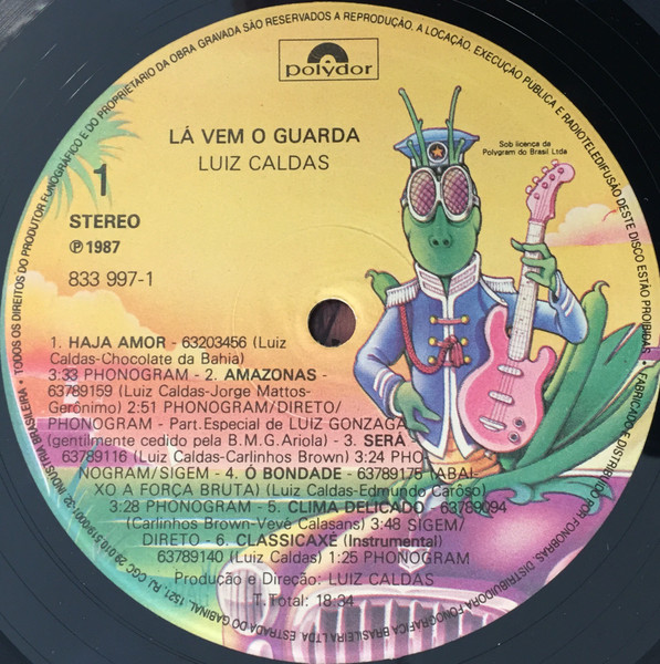 Luiz Caldas - Lá Vem O Guarda | Polydor (833997-1) - 4 Luiz Caldas - Lá Vem O Guarda | Polydor (833997-1) - 4