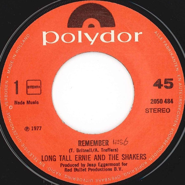 Long Tall Ernie And The Shakers - Do You Remember | Polydor (2050 484) - 3 Long Tall Ernie And The Shakers - Do You Remember | Polydor (2050 484) - 3