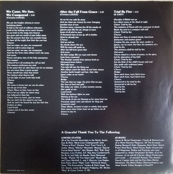 Savage Grace - After The Fall From Grace | Restless Records (72174-1) - 4