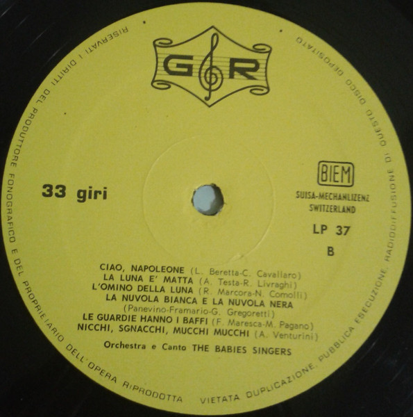 The Babies Singers - Zecchino D'Oro 1969 | GR (LP-HP 37) - 4