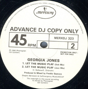 Georgia Jones - Let The Music Play | Mercury (MERXDJ 323) - 2 Georgia Jones - Let The Music Play | Mercury (MERXDJ 323) - 2