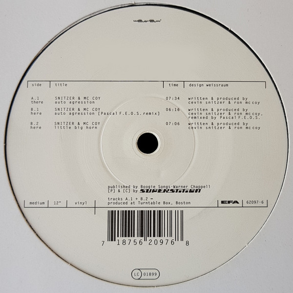 Snitzer & McCoy - Auto Agression | Superstition (62097-6) - 2