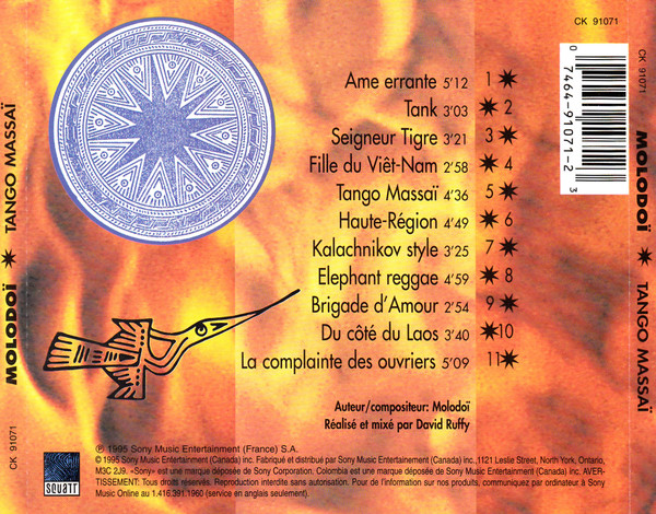 Molodoï - Tango Massaï [CD] | Squatt (CK 91071) - 2