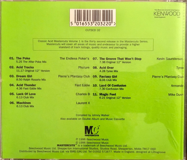 Various - Classic Acid Mastercuts Volume 1 | Mastercuts (CUTSCD 32) - 4