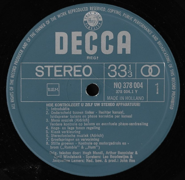No Artist - Hoe Controleert U Zelf Uw Stereo-Apparatuur | Decca (NQ 378 004) - 3 No Artist - Hoe Controleert U Zelf Uw Stereo-Apparatuur | Decca (NQ 378 004) - 3
