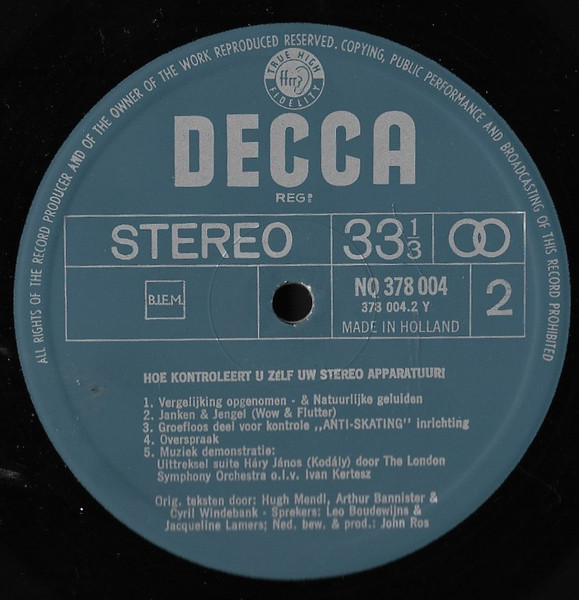 No Artist - Hoe Controleert U Zelf Uw Stereo-Apparatuur | Decca (NQ 378 004) - 4 No Artist - Hoe Controleert U Zelf Uw Stereo-Apparatuur | Decca (NQ 378 004) - 4