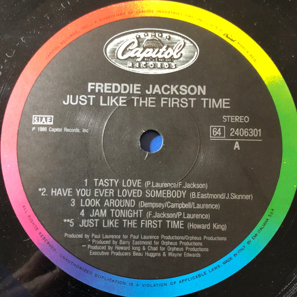 Freddie Jackson - Just Like The First Time | Capitol Records (64 2406301) - 3 Freddie Jackson - Just Like The First Time | Capitol Records (64 2406301) - 3