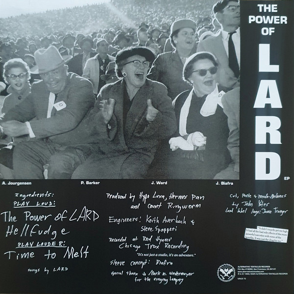 Lard - Power Of Lard EP (White Vinyl) [Vinyl] | Alternative Tentacles (VIRUS 72) - 2