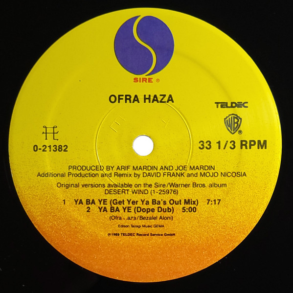Ofra Haza - Ya Ba Ye | Sire (0-21382) - 4