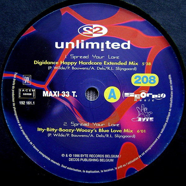 2 Unlimited - Spread Your Love | Scorpio Music (192 161.1) - 3