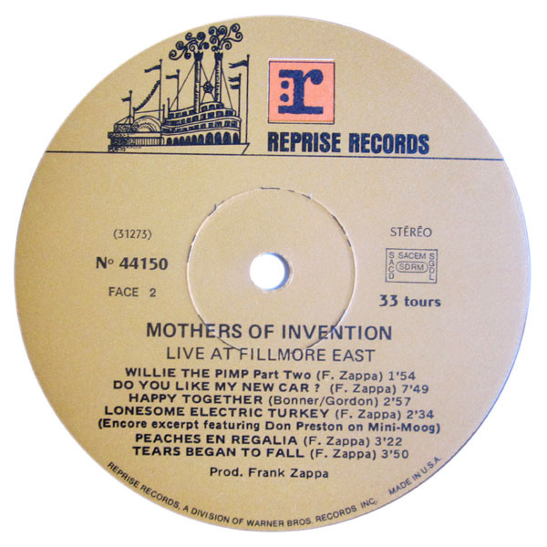 The Mothers - Fillmore East - June 1971 | Reprise Records (44150) - 4 The Mothers - Fillmore East - June 1971 | Reprise Records (44150) - 4