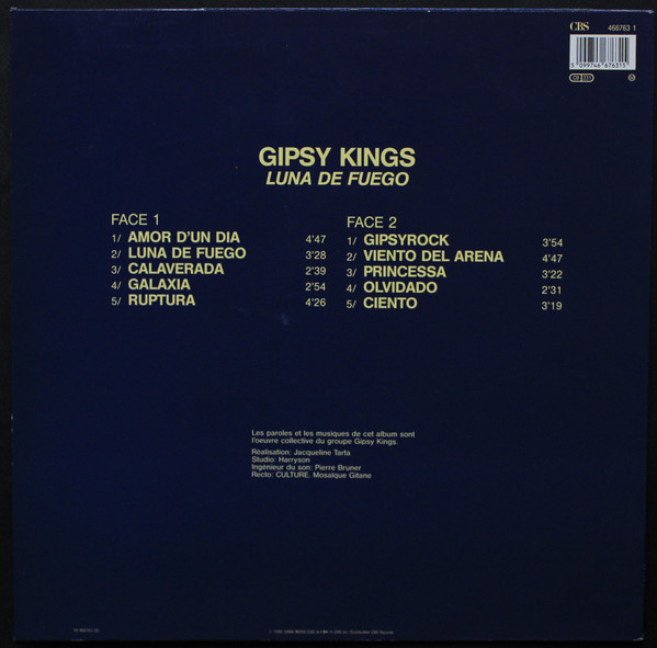 Gipsy Kings - Luna De Fuego | CBS (466763 1) - 2