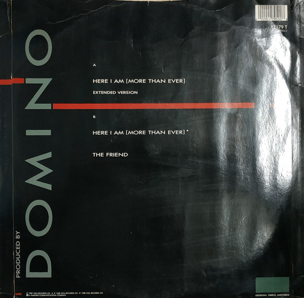 Dominoe - Here I Am (More Than Ever) | WEA (YZ 179 (T)) - 2