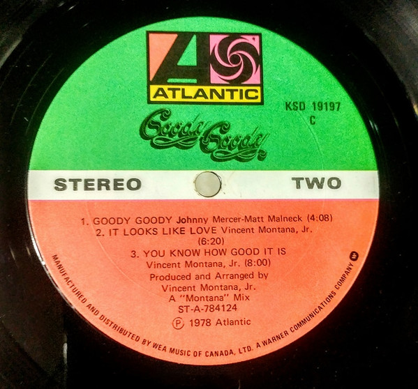 Goody Goody - Goody Goody [Vinyl] | Atlantic (KSD 19197) - 4